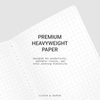 Cloth & Paper Travel Notebook | Graph Notebook – Olive | A5 Slim Grid Paper - Image 4