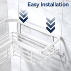 YASONIC Corner Adhesive Shower Caddy, - Image 6