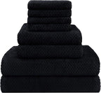 HOMEXCEL 8 Piece Bath Towel Set, Microfiber Bathroom Towel by HOMEXCEL