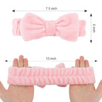 Casoty Black White Pink Skincare Headband - Image 5