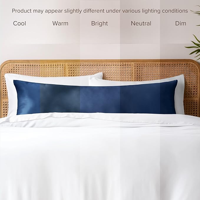 Bare Home 100% Rayon Made from Bamboo Luxury Body Size Cooling Pillowcase - Image 7