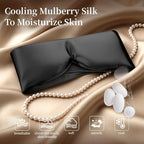 USlixury Silk Sleep Mask, 3D Contoured Sleeping Masks, 100% Mulberry Silk - Image 4