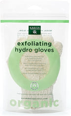 Earth Therapeutics Organic Cotton Exfoliating Gloves 1 Pack by EarthTherapeutics