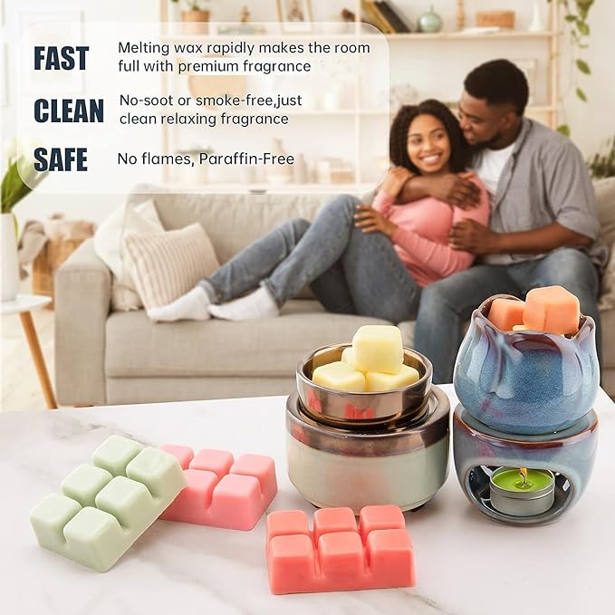 UCC Premium Wax Melts, Fall Variety Fragrance Melts, Scented Soy Wax Melts Cubes - Image 6