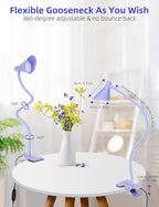 Clip on Light USB Reading Light, Eye Care Dimmable Reading Lamp Flexible - Image 7