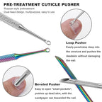 Pre-treatment Cuticle Pusher, Russian Prep Nail Pushers, Dual Ended Cuticle - Image 2