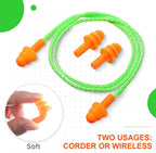 Tondiamo 200 Pairs Ear Plugs Reusable Silicone Earplugs - Image 3