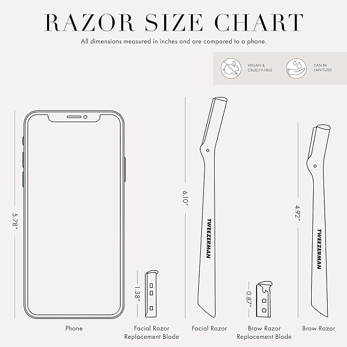 Tweezerman Stainless Steel Facial Razor - Image 10