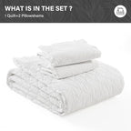 SahSahCasa Quilt Set Queen Size, 100% Cotton Quilt Bedding Set Bedspread - Image 6