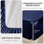 CozyLux Satin Sheets Full Size Sheets - Image 4