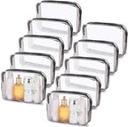 Tbestmax 10 Pack Clear Cosmetic Bags Makeup Bags Portable Waterproof TSA by Tbestmax