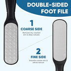 TEAWOO Double Sided Foot File and Callus Remover, Stainless Steel Waterproof - Image 2