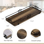 Bathroom Vanity Tray for Countertop Toiletries Perfume Makeup Soap Dispenser - Image 2