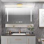 Aipsun Brushed Brass Vanity Light Fixtures 40inch Modern LED Bathroom Fixtures - Image 3