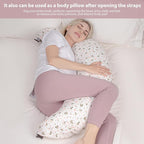 Chilling Home C Shaped Pregnancy Pillow, Full Body Pillows - Image 4