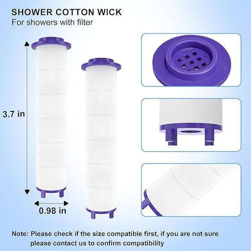 12 Pieces Hydro Jet Shower Head Filter, High Pressure Handheld Vortex Turbo Fan - Image 2