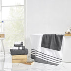 Modern Threads 6-Piece Towel Set – 100% Cotton, Quick Dry, Ultra Absorbent – - Image 4