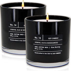 Lulu Candles | Jasmine, Oud & Sandalwood | Luxury Scented Soy Jar Candle | Hand by LULUCANDLES
