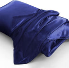 Aormenzy Satin Pillow Cases for Women Standard Size Set of 2, Fade Resistant - Image 3