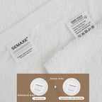 SEMAXE White Bath Towel, 100% Cotton Bath Towel - Image 4