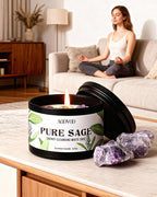AOOVOO 4 Pack Sage Candles - Image 2