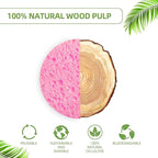 60-Count Compressed Facial Sponges|100% Natural Kickleen Cellulose Cosmetic Spa - Image 7