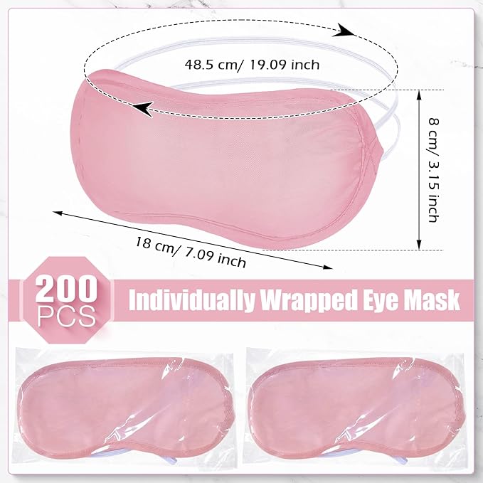 Tarpop 200 Pcs Eye Mask Sleeping Blindfold Eye Cover - Image 2