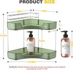 Asayuee 2-Tier Corner Bathroom Counter Organizer - Image 2