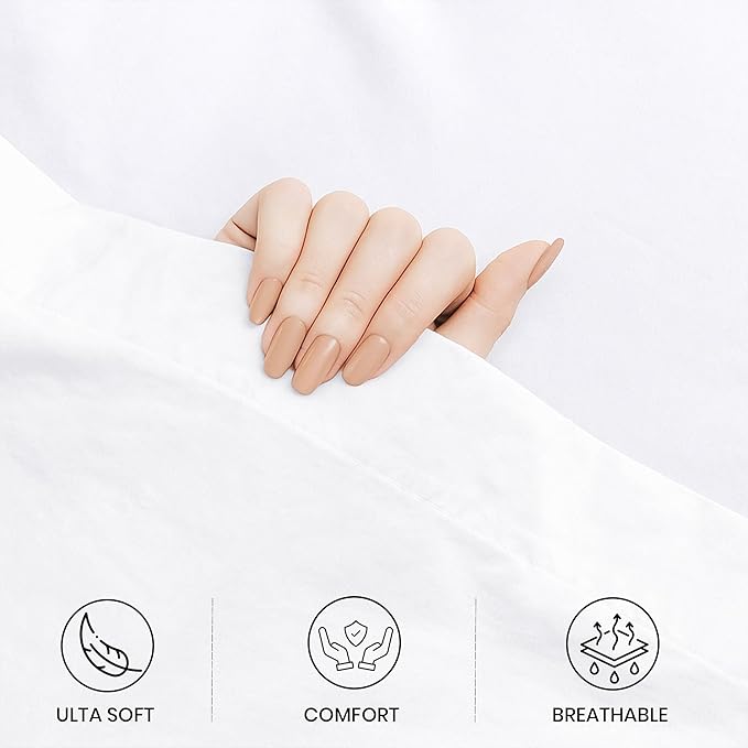 GOLD TEXTILES Full Flat Sheet 24 Pack – Brushed Microfiber Top Sheets - Image 4