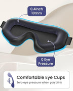 WAOAW Sleep Mask for Men Women: Blackout Eye Masks for Sleep - Image 8