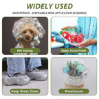 50 Pcs Large Disposable Shower Caps, Waterproof Clear Plastic Shower Cap - Image 7