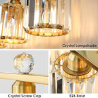 3-Light Gold Bathroom Light Fixtures, Modern Bathroom Vanity Lights Fixture - Image 4