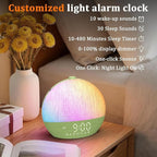 Calm & Gradual Sunrise Alarm Clock: 30‑Min Slow‑Rise Natural Wake Up Light - Image 7