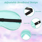 BBTO 4 Pcs Silk Sleep Eye Masks Smooth Soft Satin Eye Covers - Image 4