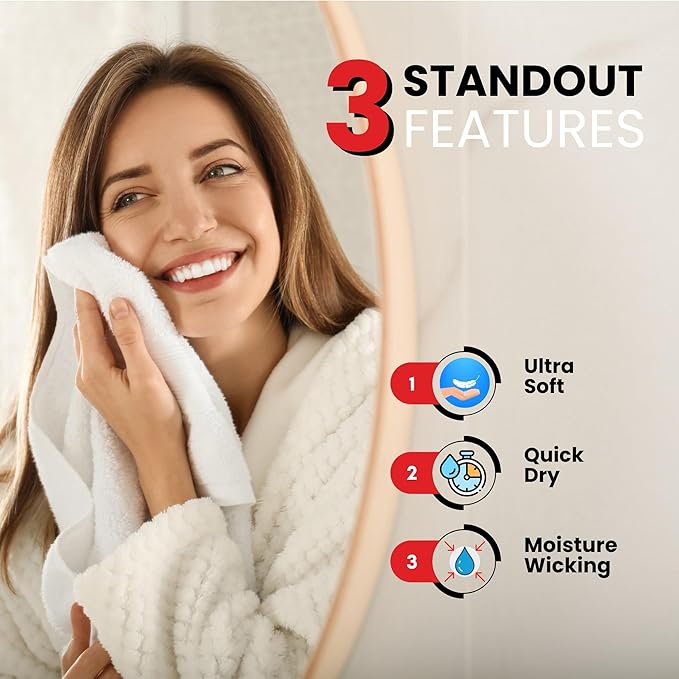 Infinitee Xclusives Blue Hand Towels - Image 4