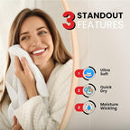 Infinitee Xclusives Teal Hand Towels - Image 4