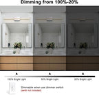 LED Modern Bathroom Vanity Light Fixtures 24W Dimmable 5CCT LED Vanity Light - Image 4