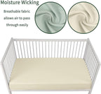 GUNTAIL Baby Crib Sheets for Boys Girls, 2 Pack Fitted Crib Sheet for Standard - Image 3