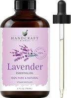 Handcraft Blends Lavender Essential Oil – Huge 4 Fl Oz – 100% Pure and Natural by HandcraftBlends