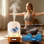 Essential Oil Diffuser, Hand Blown Glass Aromatherapy Diffuser, Ultrasonic Cool - Image 4