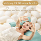 INFIIXSO Mulberry Silk Pillow Case King Size, Silk Pillowcase - Image 2
