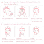 Gua Sha Facial Tools, Natural Rose Quartz Guasha Tool - Image 5
