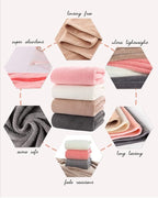 Lumimi Towels 4 Piece Soft Microfiber Bath Towel Set Salon Gym Yoga Travel - Image 4