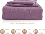 Exclusivo Mezcla Queen Quilt Bedding Set, Lightweight Dusty Lavender Quilts - Image 6