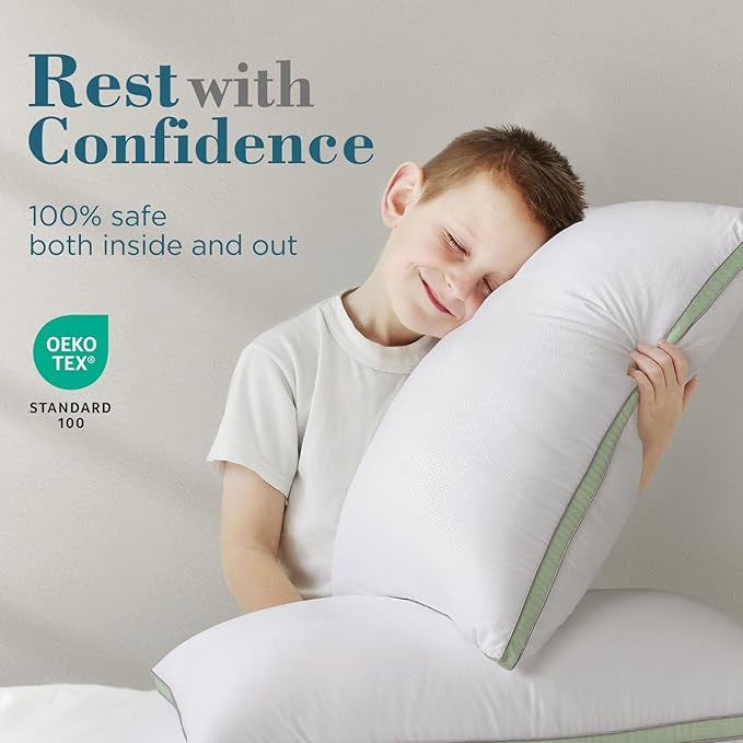 viewstar Bed Pillows King Sizes Set of 2, Hotel Quality Cooling Down - Image 6