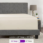 Queen Fitted Sheet Only – REAL Extra Deep Pocket Queen Size Fitted Sheet – - Image 3