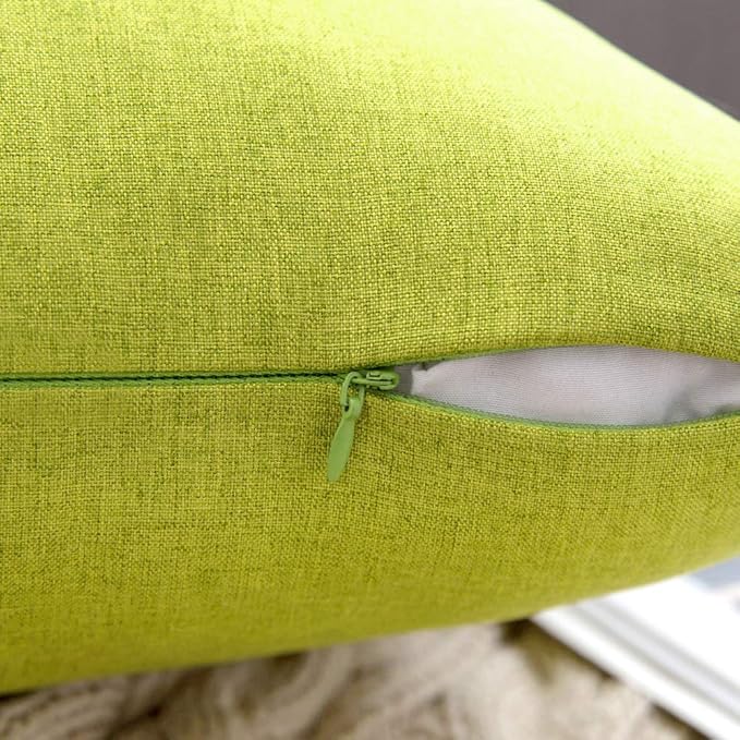 MIULEE Pack of 2 Decorative Outdoor Solid Waterproof Throw Pillow Covers Spring - Image 2