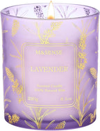 M&SENSE Vegan Soy Lavender Scented Candle, 8.1oz 42H Non-Toxic Long Burning by MSENSE