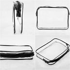 Tbestmax 10 Pack Clear Cosmetic Bags Makeup Bags Portable Waterproof TSA - Image 4