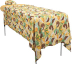 ForPro Premium Designer Microfiber 3-Piece Massage Sheet Set, Coco Mango - Image 2